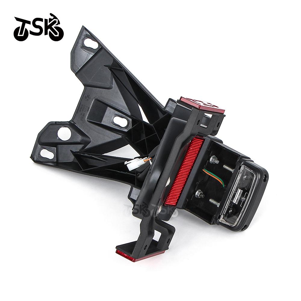 Motorcycle Fender Rear License Number Plate Tail Frame Holder Bracket with License plate Light For BMW S1000RR 2008-2018 S1000R