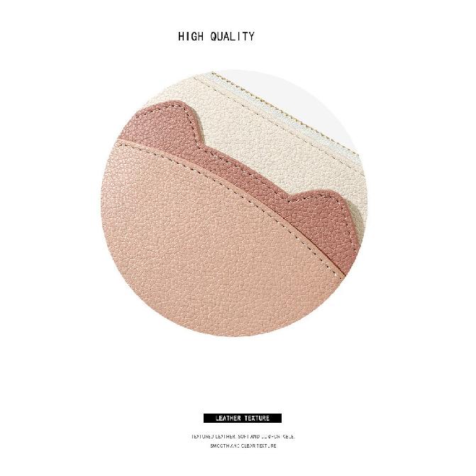 Корейский милый держатель для карт из искусственной кожи с кошачьими ушками — фото 7