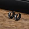 Men's Gothic Viking Runes Hoop Earrings Stainless Steel Waterproof Vintage Huggie Earrings Hip Hop Punk Party Jewelry Gifts Boys