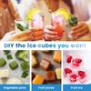 Stainless Steel Ice Cube Maker 18 Slots Ice Tray with Lever Versatile Dishwasher Safe Ice Cube Tray for Milk and Drink Cooling