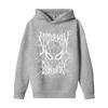 Kids Long Sleeve Letter Print Hoodie, Loose Fit Pullover Sweatshirt for Boys and Girls