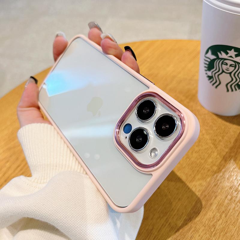 

Роскошный противоударный бронированный прозрачный чехол для iPhone 15 14 Plus 13 12 Mini 11 Pro Max X XR XS 7 8 Мягкий бампер Жесткая акриловая гибридная крышка For iPhone 15 Pro