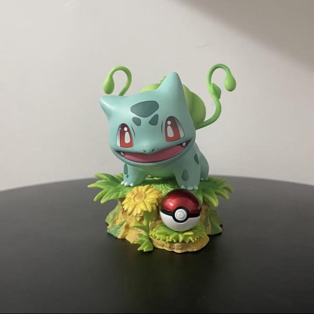 Pokmon Bulbasaur Gengar anime Family Grass Series Collection Can be given as a gift PVC Festival Cute pet Ball toys Durable Gift
