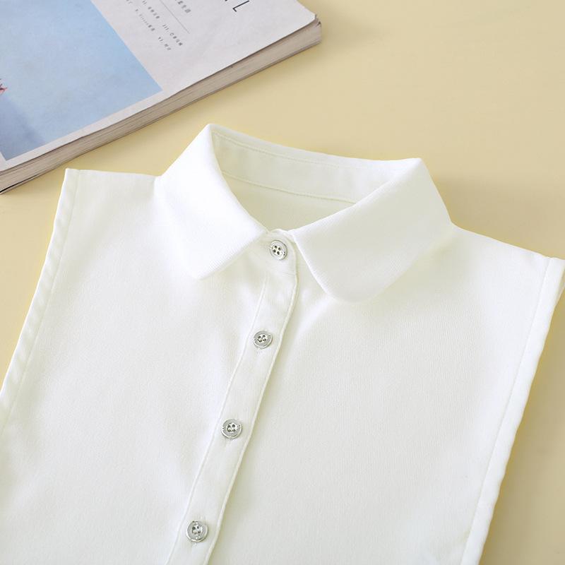 XXL Casual White Fake Collars for Women Neckwear Half Shirt Detachable Collars Nep Kraagie Cravats Half Shirt Sweater Accessory