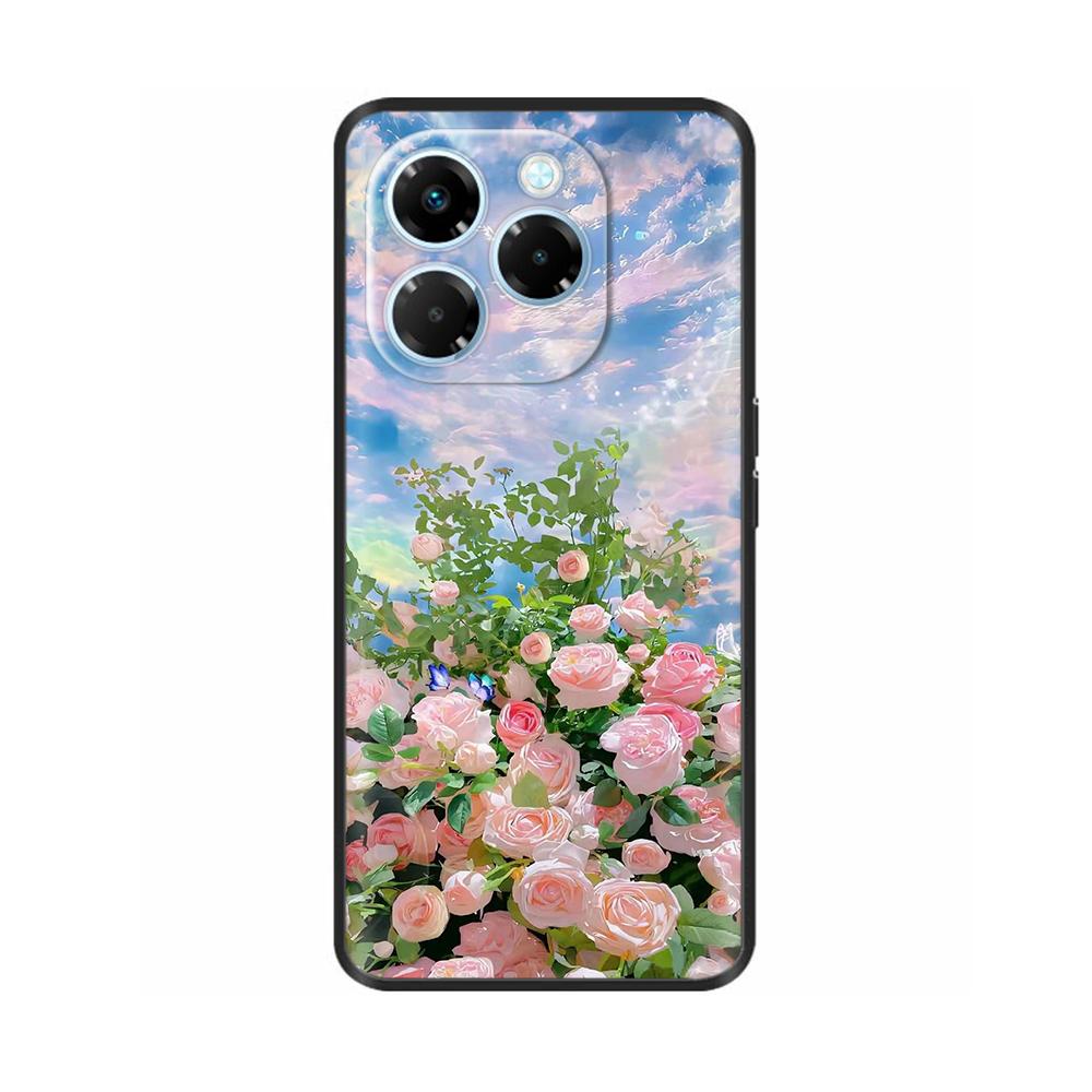 Für Infinix Note 40X 5G Hülle Weiche Silikon Handyhüllen Stoßfänger Rückseite Für Infinix Note40X 5G Schutzhülle Stoßfeste Schale Funda