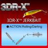 Bass Lure Jerkbait 80mm Pearl Glitter Shad YO-ZURI 3DR-X (SP) Color