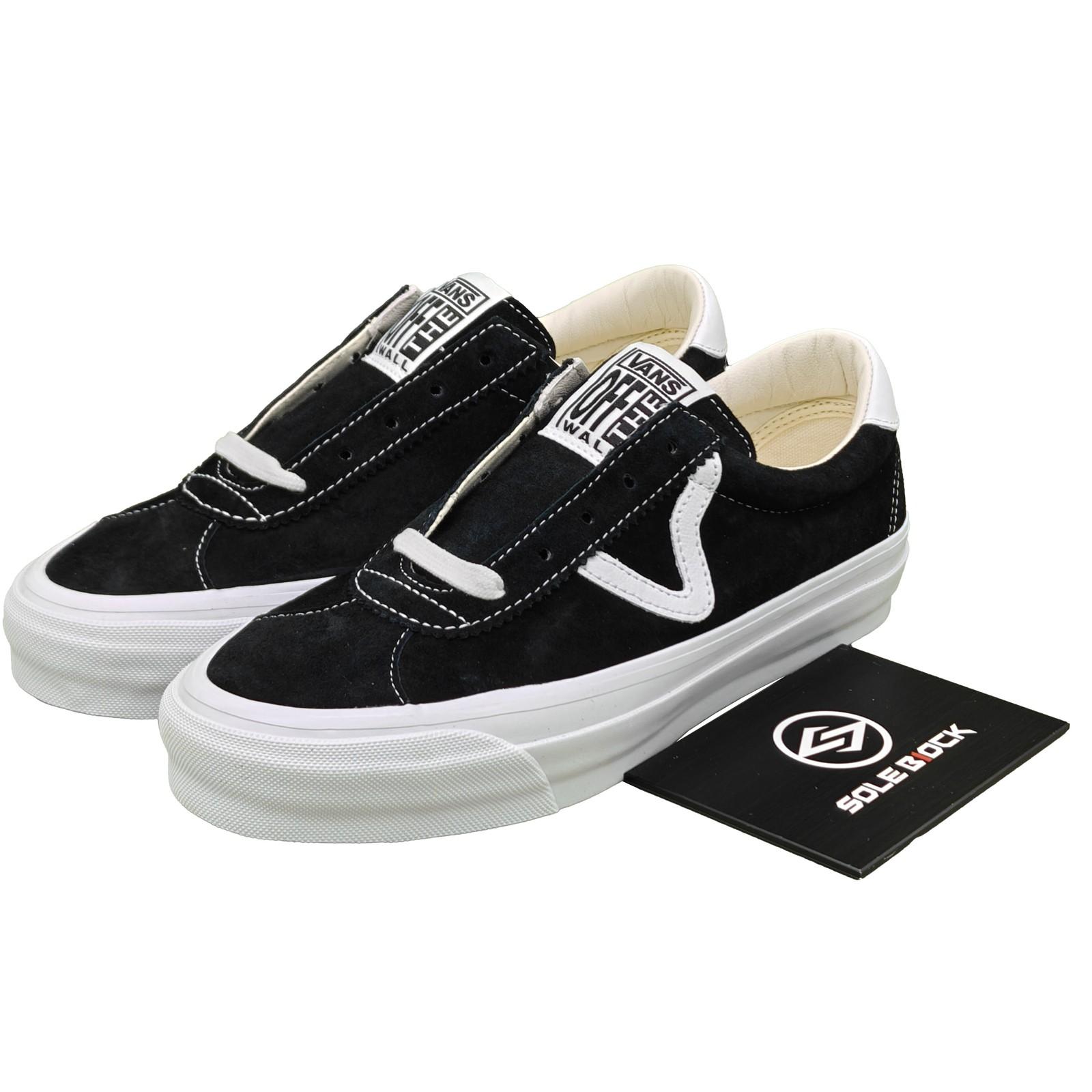 VANS Sport 73 LX Pig Suede - Black White - VN000CR1BA2 39