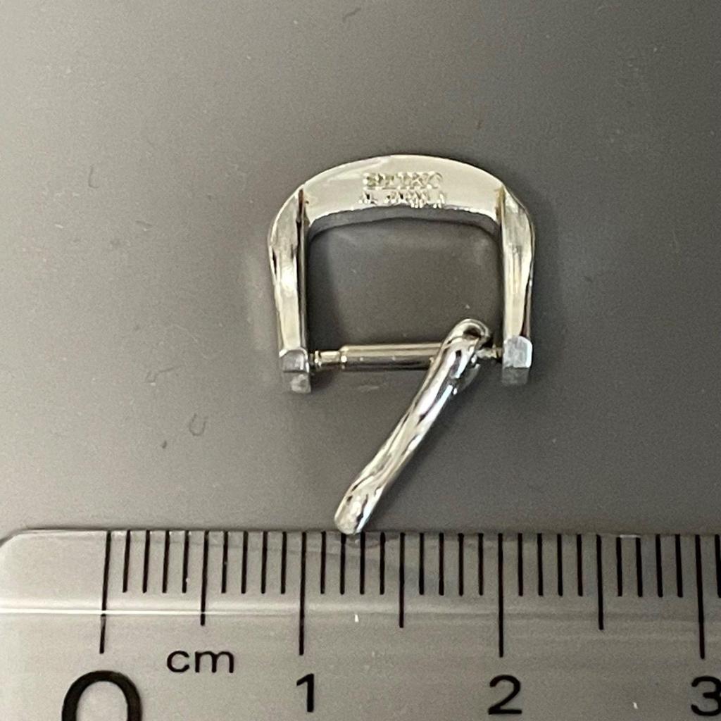 Used Seiko SEIKO Logo Buckle 10mm Silver Stainless Steel Dolce Spirit Alba ALBA Chariot Presage Solar Belt Replacement Pin Buckle Parts Silver 1