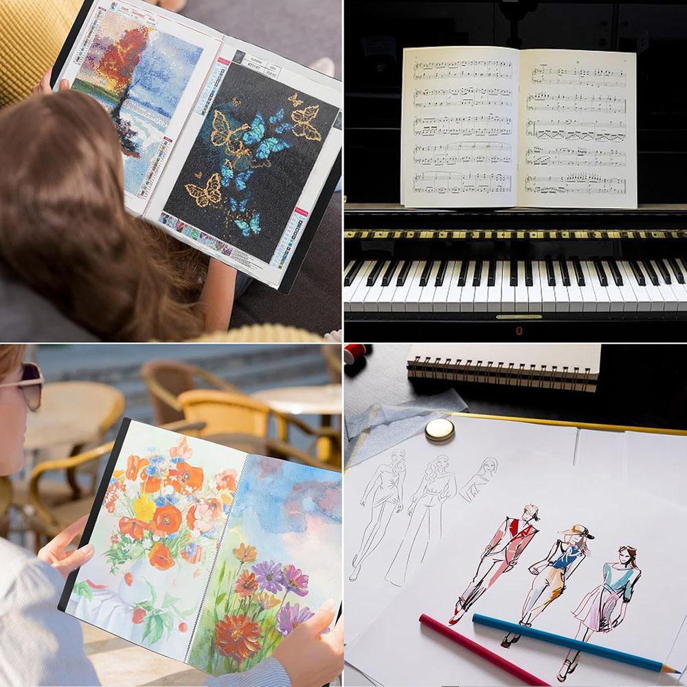 30 Pages Diamond Painting Storage Book Portfolio Presentation Storage Book Clear Pockets Folder Photo Album Stationery Tool