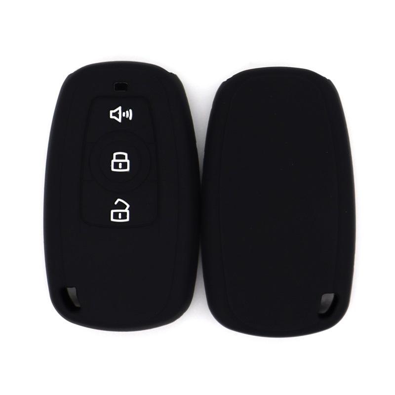 

Drop-proof key cover, suitable for Haval old models H2, H4, H6, COUPE, H7, H9, smart 3-buckle silicone key bag чёрный