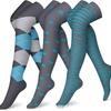 Calze compressive da esterno sopra il ginocchio: Parigamba Elastiche, Calde, Lunghe fino alla Coscia