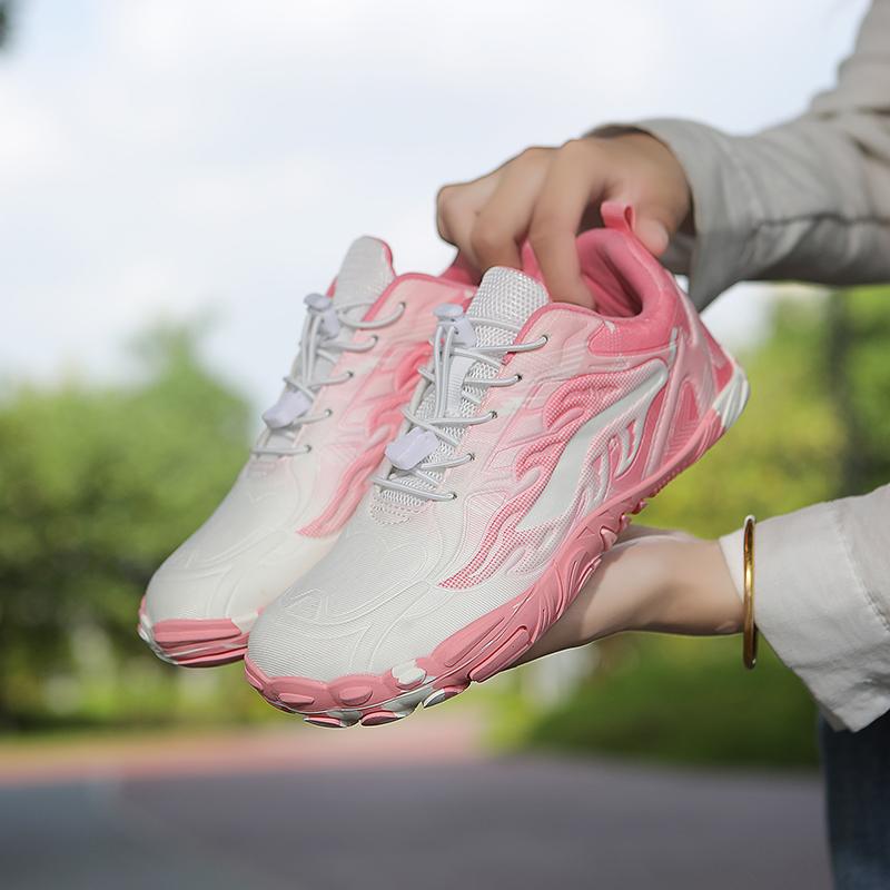 Women Anti-slip Trainers Men's Cross-training Shoes Elastic Gym Fitness Sports Shoes Outdoor Walking Trekking Hiking Sneakers