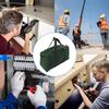 Canvas Tool Bag, 20in Heavy Duty Tool Bag Wide Mouth Tool Bag Zippered Tool Tote Close Top Mechanics Storage Bag Large Capacity Water Resistant for