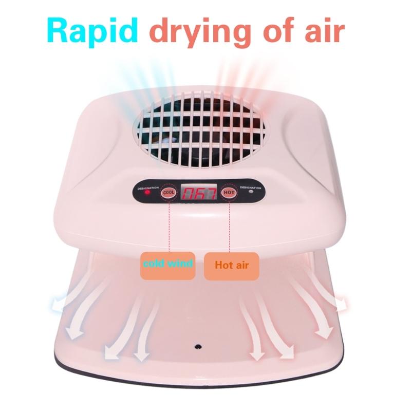 Air Nail Dryer for Regular Nails Polish 300W Warm & Cool Wind Nails Polish Dryer Nail Drying Fan with Automatic Sensors