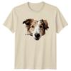 Border Collie Dog Portrait Peekaboo Graphic Pet Lover Adult TShirt
