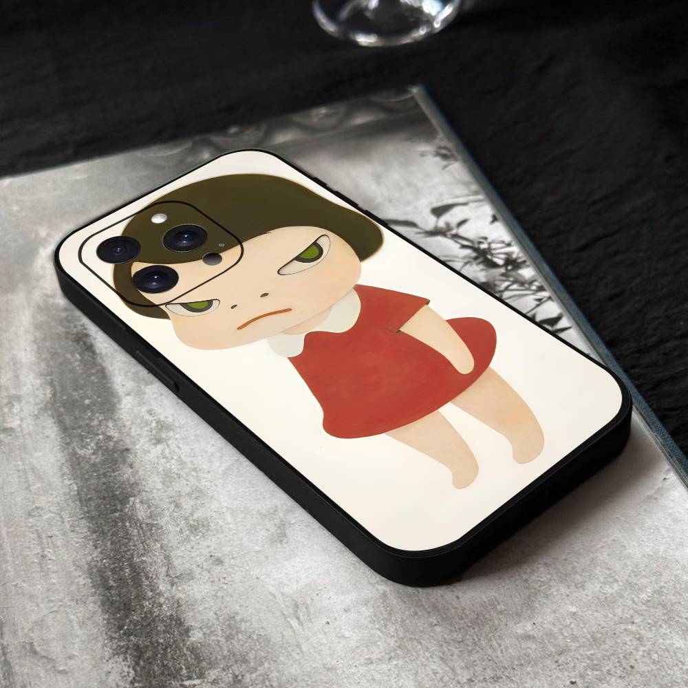 Yoshitomo Nara Phone Case Silicone Soft For IPhone 17 Air 16 15 14 13 12 11 Plus Pro Max Plus