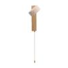 LED Wall Sconce Oak Wood Travertine Stone Modern Rotatable Wall Light Fixture Art Decor for Entryway Hallway Bedroom Bathroom