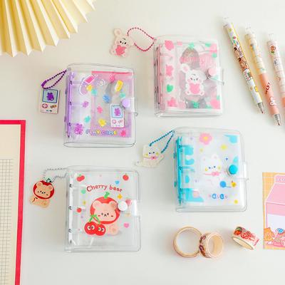 INS Student Pocard-Halter 3 Zoll Cartoon Niedlich Transparentes Album Mädchen PVC Pos-Binder DIY Idol Kleine Karten-Sammlung Buch
