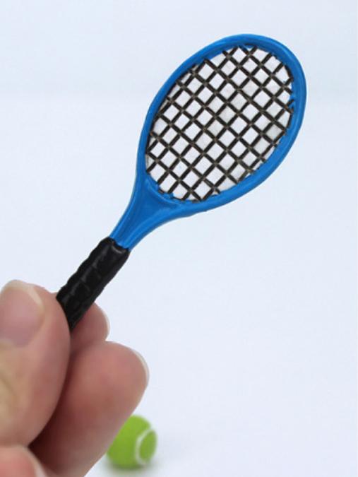 1/6 1/12 Doll House Simulation Miniature Mini Tennis Racket Model Decor