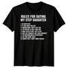 Regeln Für das Dating Meiner Stieftochter Vater Humor Familie Herren T-Shirt