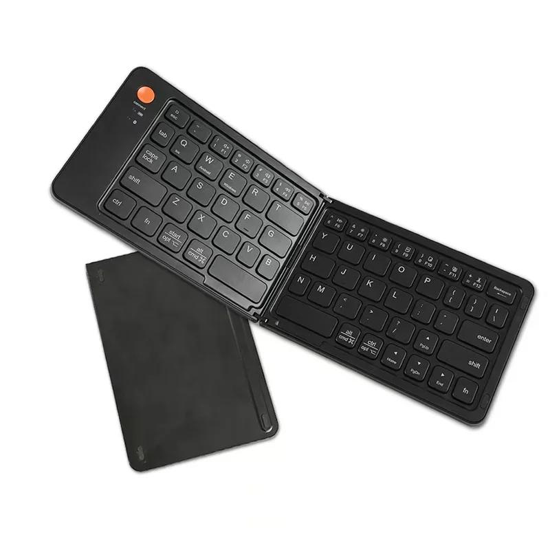 

Bluetooth Folding Keyboard for IOS/Android/Windows Tablet Phone Portable Folded Keyboard Computer Candy Wireless Keyboards чорний