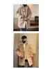 Men's Mid-Length Woolen Hooded Coat - Autumn/Winter Style, Over-The-Knee, Trendy High-End Thick Windbreaker