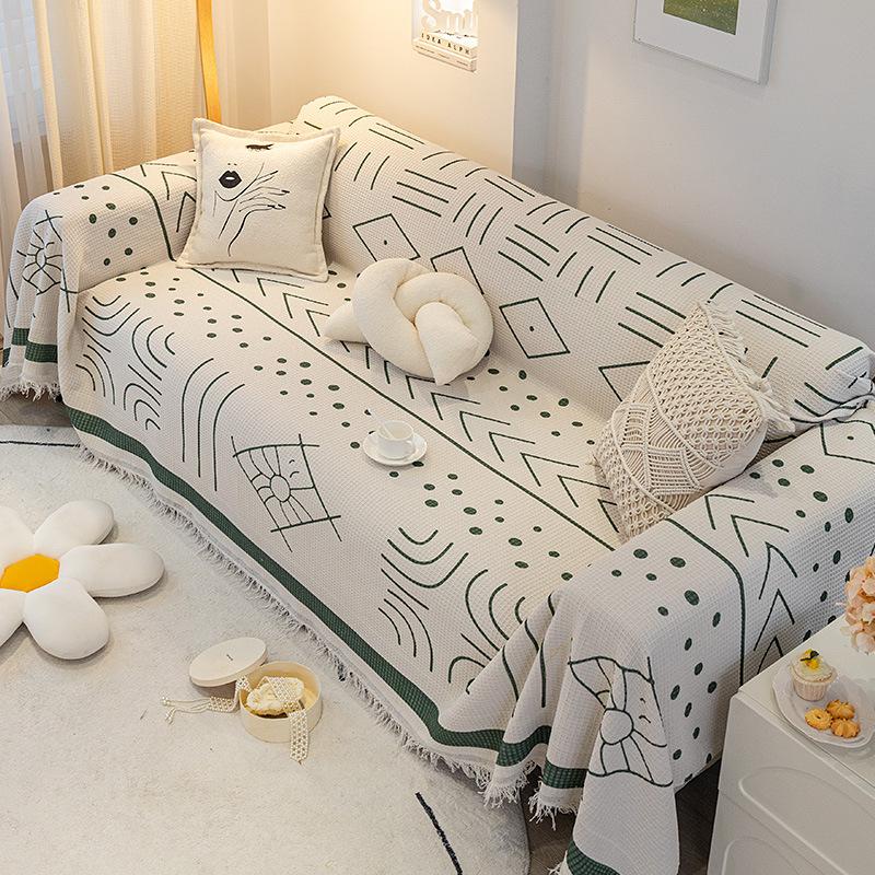 Sofabezug im INS-Stil, vier Jahreszeiten, universeller rutschfester Sitzbezug, nordischer einfacher All-Inclusive-Universal-Sofabezug, Handtuchdecke