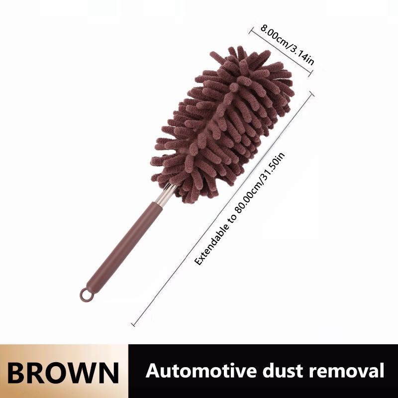 

SEAMETAL Extendable Handle Telescopic Dust Brush Cobweb Brush Catcher Mites Gap Dust Car Home Cleaning Tools кофейный