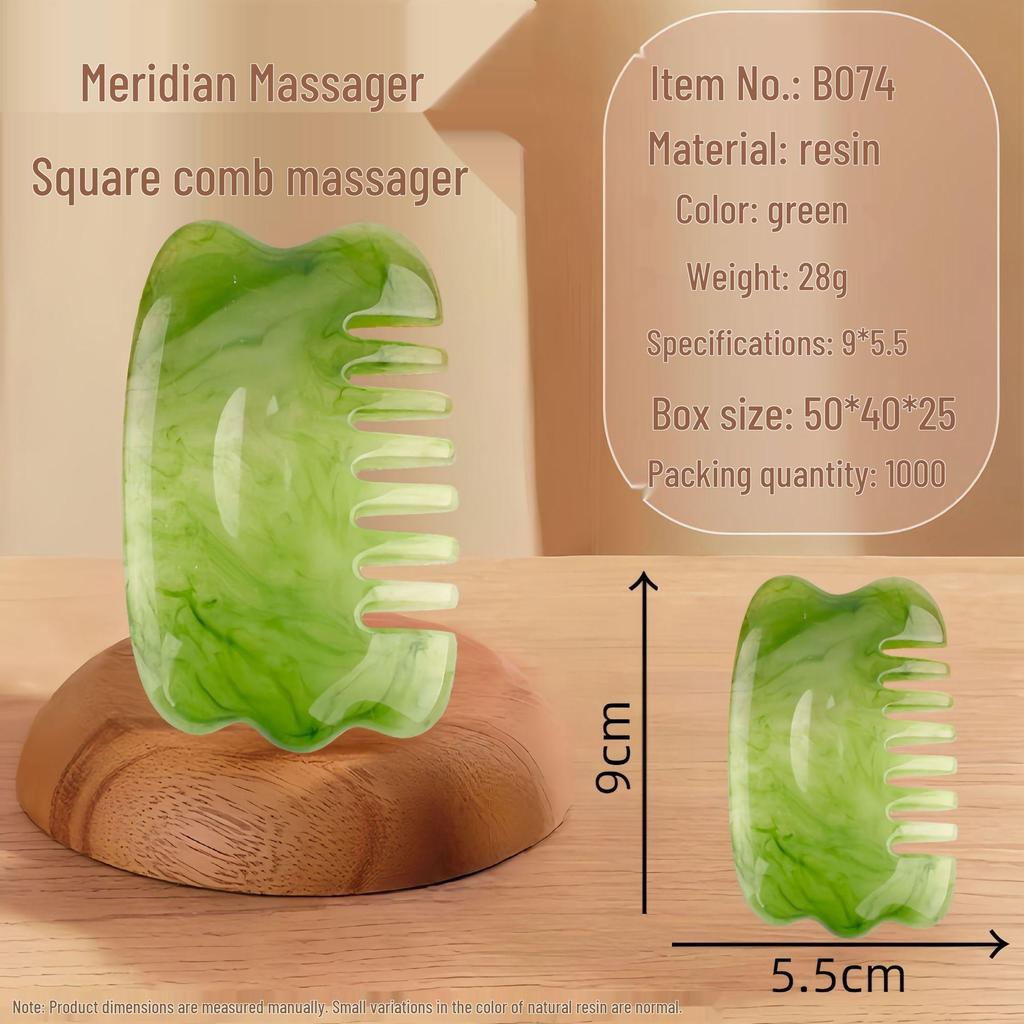 Sandalwood Air Cushion Massage Comb for Home Use - Fluffy Top, Large Board Design