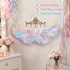 Colorful Fairy Costume Cosplay Wings Rainbow Party Decoration Props  Kids Women Girls