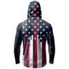 Top Casual de Manga Larga con Capucha para Hombre con Estampado de Bandera del Día de la Independencia Ligero Pulóver para Actividades al Aire Libre