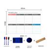 Erasable Magnetic Calendar & Whiteboard Sticker Set for Fridge – Customizable Planner & Message Board
