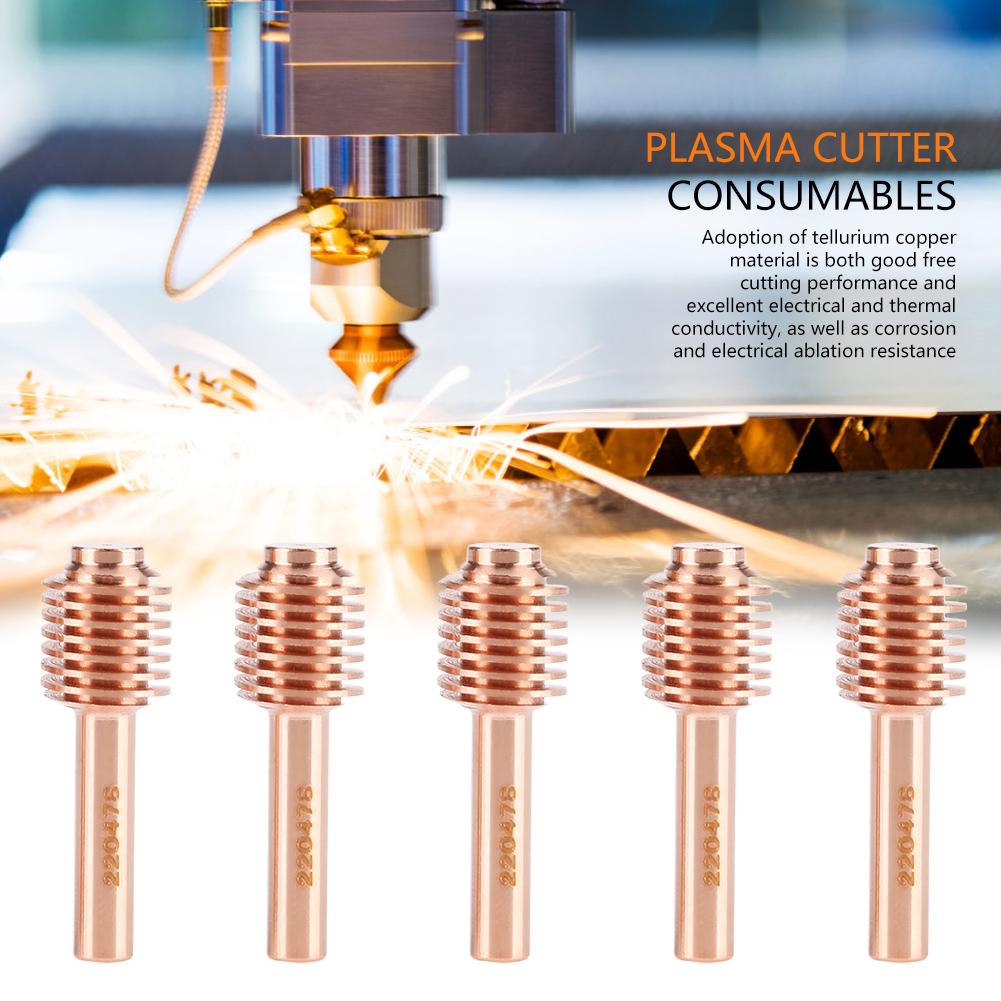 5pcs Electrode Nozzle Tip Nozzle Tips for  30   Cutting Torch Tellurium Copper Material Metal Cutting Consumables 3 Types of Nozzle Tips