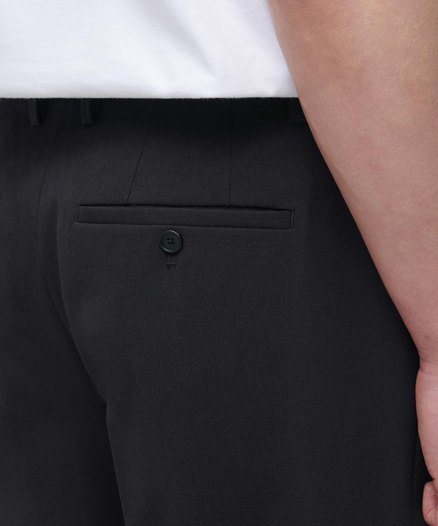 MUSINSA STANDARD Lightweight Semi-Wide Hidden Banding Slacks [Dark Gray]