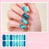 Nail Polish Sticker Self-Adhesive Nail Sticker Manicure Sticker Full Nail Wraps Waterproof Nail Strips with Nail File