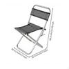 Folding Fishing Chair, Stainless Steel, Portable, Outdoor, With Backrest