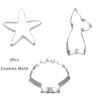 3Pcs/lot Ocean Seahorse Starfish Cookie Cutter Mold Under The Sea Mermaid Birthday Party Decoration DIY Cake Biscuit Baking Tool