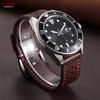 Vintage Brown Stitching Genuine Leather Strap 20mm 22mm Universal Men Women Cowhide Watch Band Breathable Sports Wristwatch Band