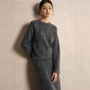 Women's Autumn/Winter Round Neck Sequin Embroidered Sweater - Soft Knit, Fashionable Base Layer