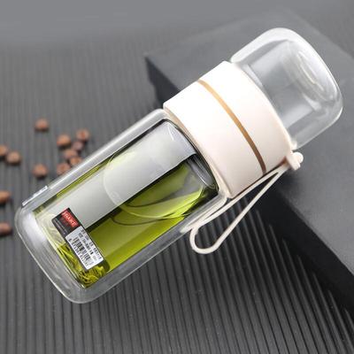 Elegant Tea Infuser Glass Bottle