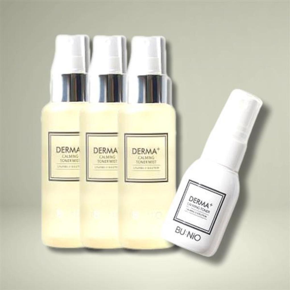 

bunio Calming Toner Mist (3 x 100ml + 1 x 30ml) Moisturizing and dewy skin all day long