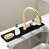Kitchen Sink Splash Guard Faucet Mat Splash Catcher Handle Drip Catcher Tray Multipurpose For Kitchen Dish Drying Mats