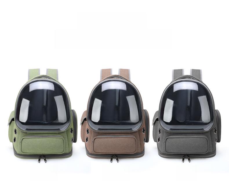 Large Capacity Transparent Pet Backpack - Breathable Space Capsule Design for Cats