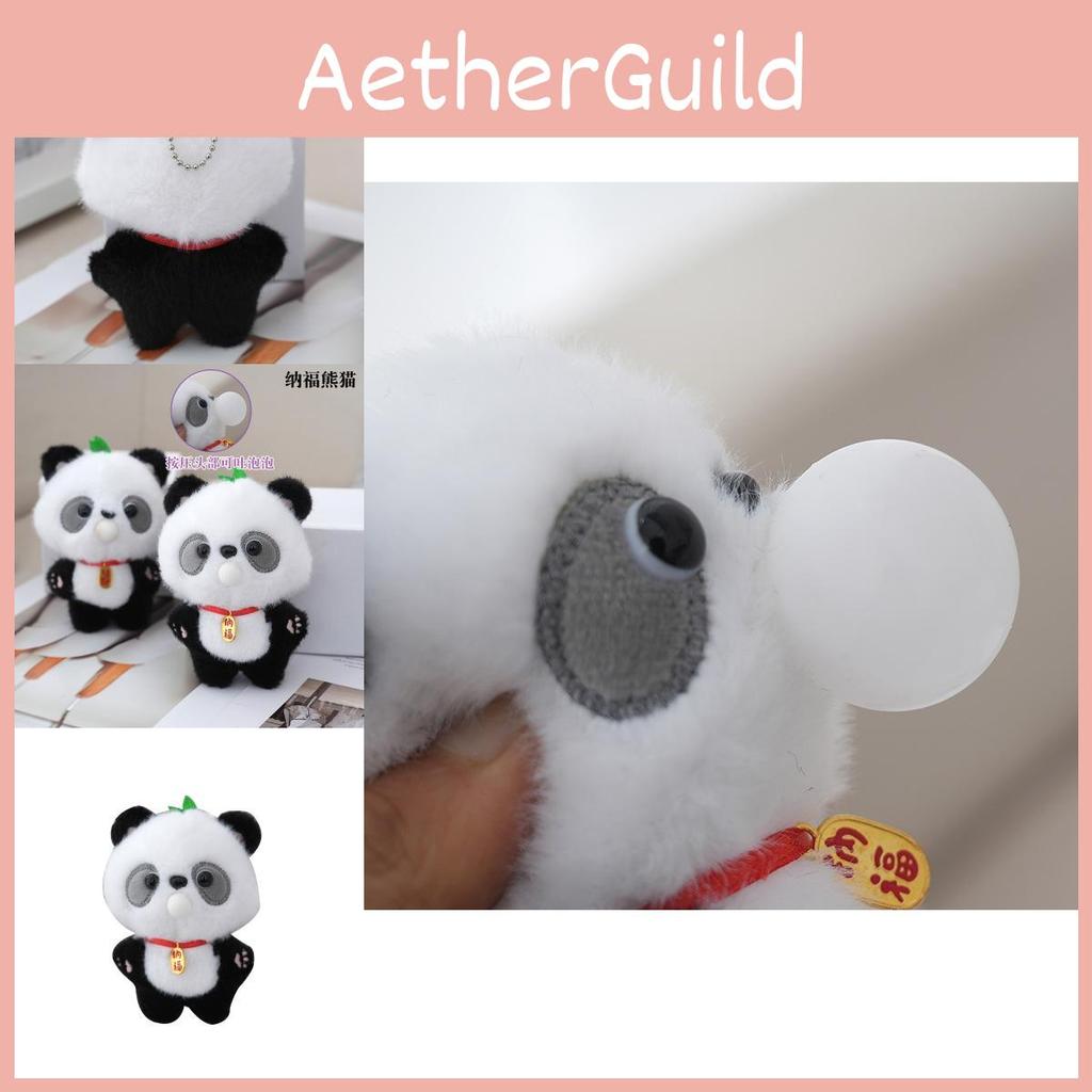 Adorable Chengdu Panda Plush Keychain Doll Cute Lucky Panda Backpack Charm Gift