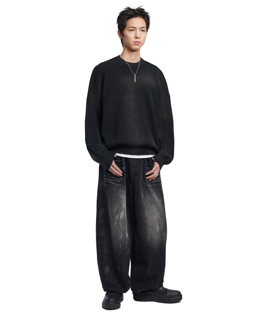 Nomaenyueol Spray Dyeing Knit - Black