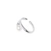 Niche Style Normcore Stylish and Unique French Retro Easy Matching Silver Inlaid Pearl Grace Fashion Non-Pierced Ear Bones Ear Clip