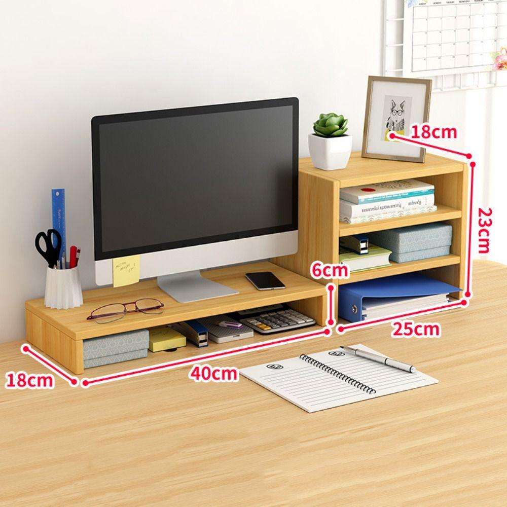 Bureau de Protection de la Vue Support pour Ordinateur Portable Assemblage Facile Support d'Élévation pour Écran PC Maison
