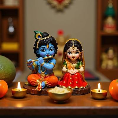 Radha Krishna Idol for Gift |9 CM