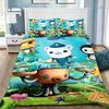 Cartoon Octonauts Duvet Cover Pillowcase Bedding Set Adult Boy Girl Bedroom Decoration Children Gift Single Double Large Size
