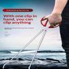 Durable Stainless Steel Crab Tongs Non Slip Serrated Edge Seafood Clip for Home Restaurant Lobster Eel Cracking Use